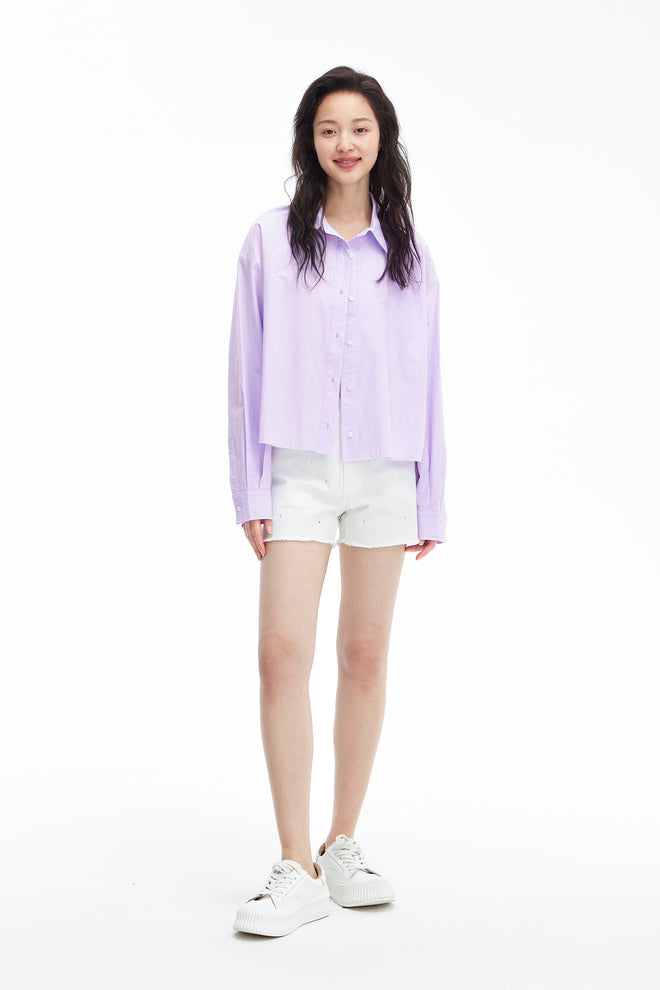Simple Hairline Silhouette Shirt