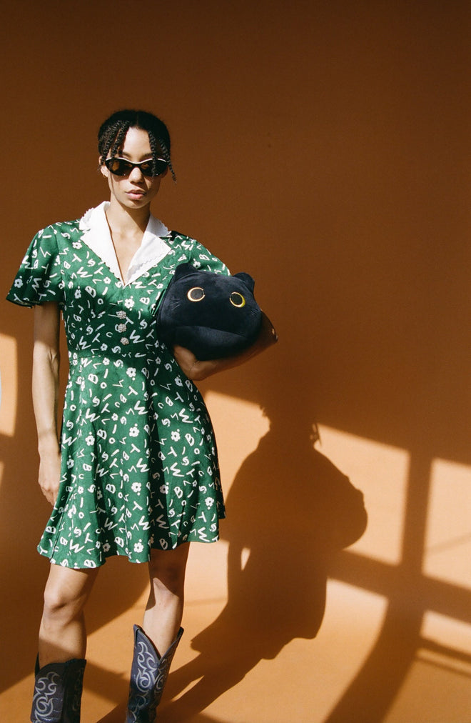 Floral Mini 'Peter Pan' Dress - Urlazh New York