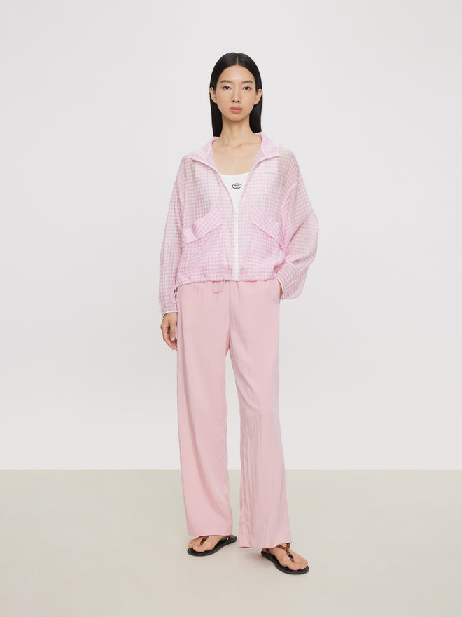 Pink Check Little Jacket