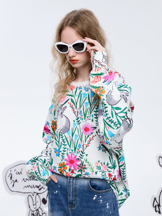 Sweat-shirt Jardin d’Eden