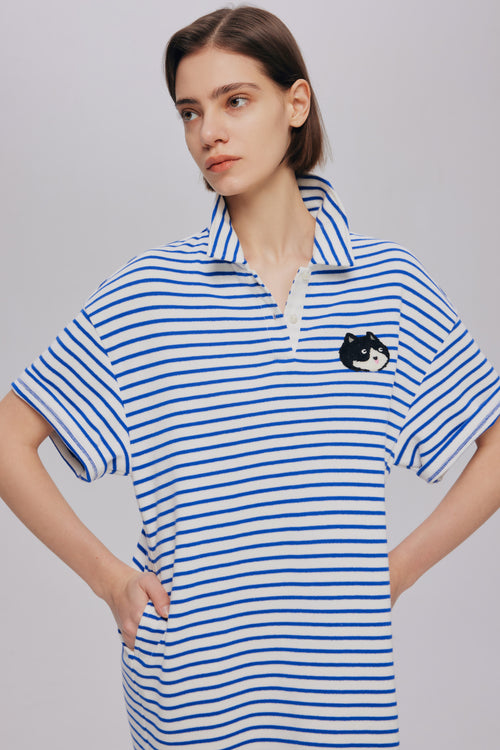 カラフルなストライプのスポーツドレス