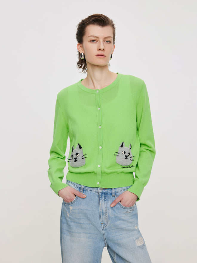 Cardigan en tricot Meow