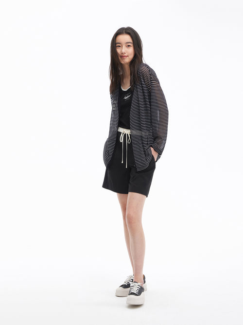 Cardigan cool rayé