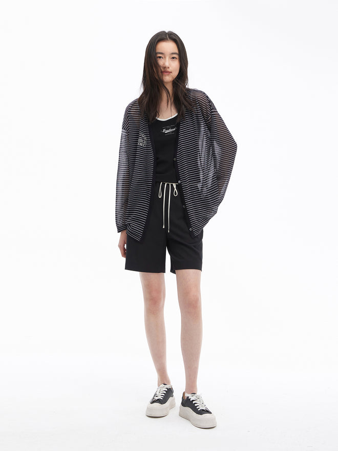 Cardigan cool rayé
