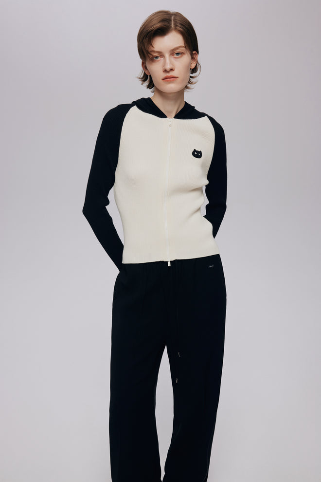 Slim Hooded Cardigan