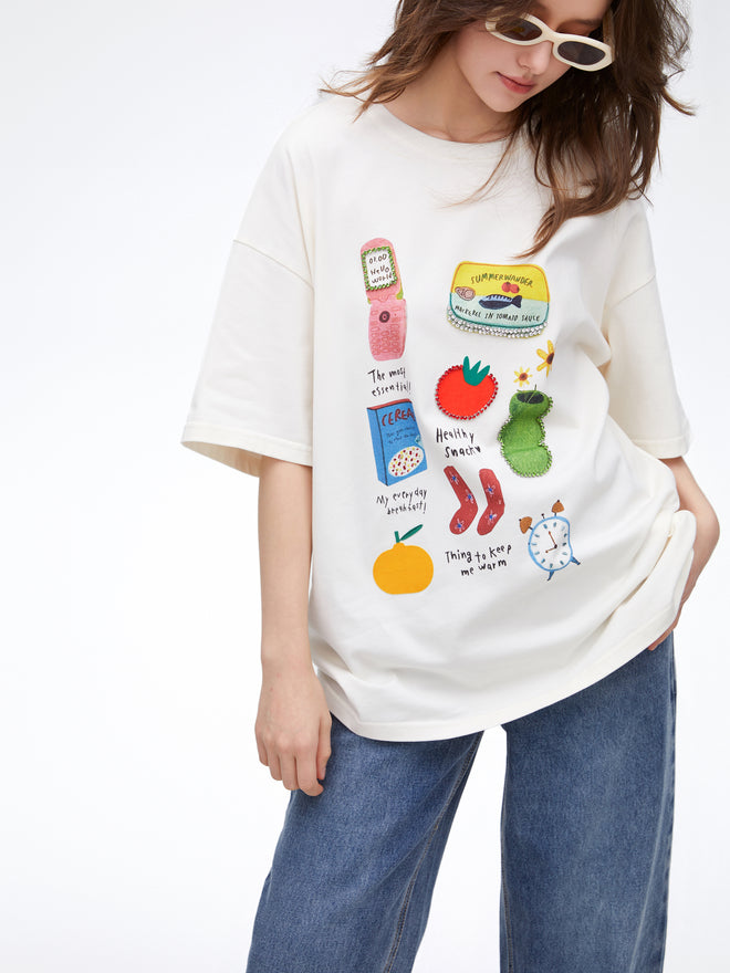 T-shirt résistant à motifs amusants