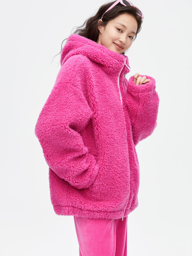Manteau en peluche fruit du dragon