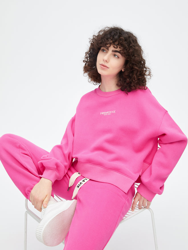 Rose Pink Set-Sweatershirt