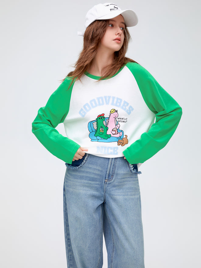 Colour Block Comic T-Shirt