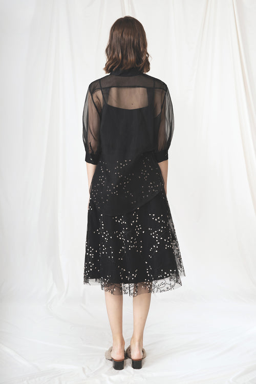 Romantic Lace Mesh Half Skirt