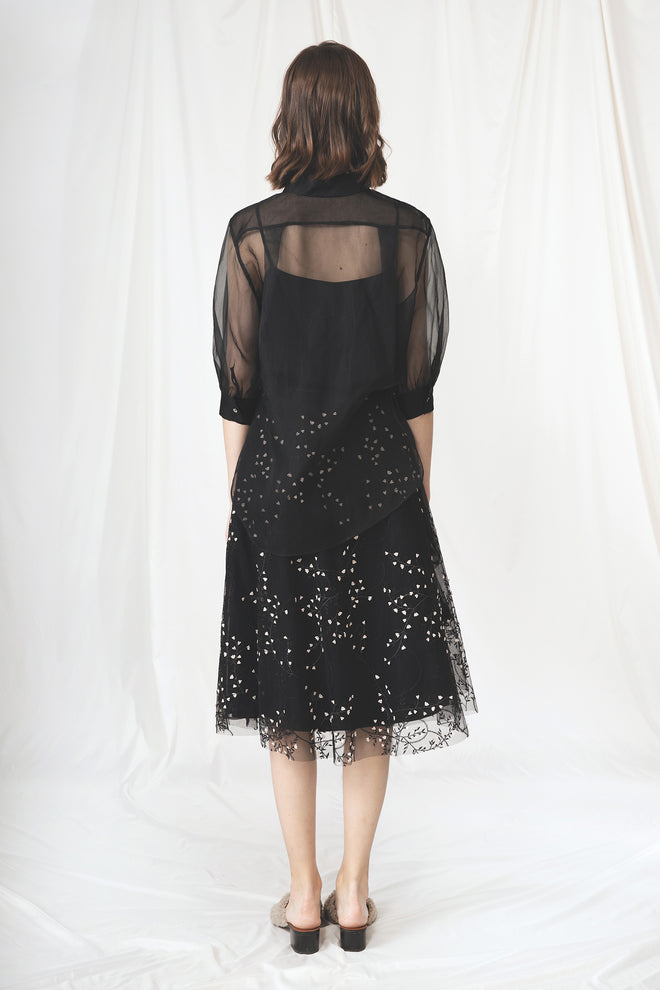 Romantic Lace Mesh Half Skirt