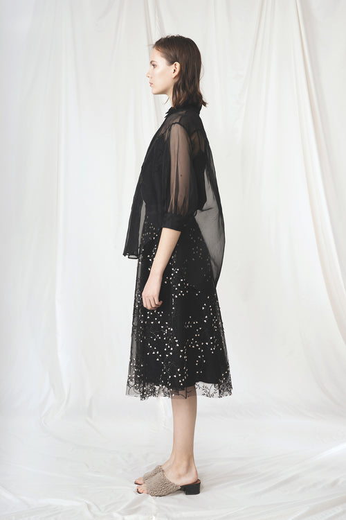 Romantic Lace Mesh Half Skirt