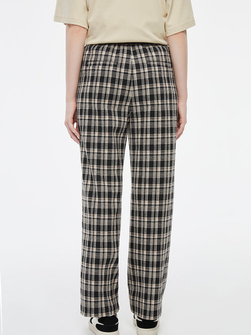 Pantalon à carreaux pour l'école