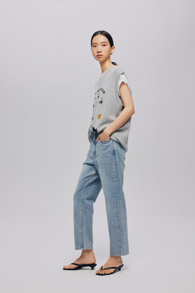 Versatile denim jeans