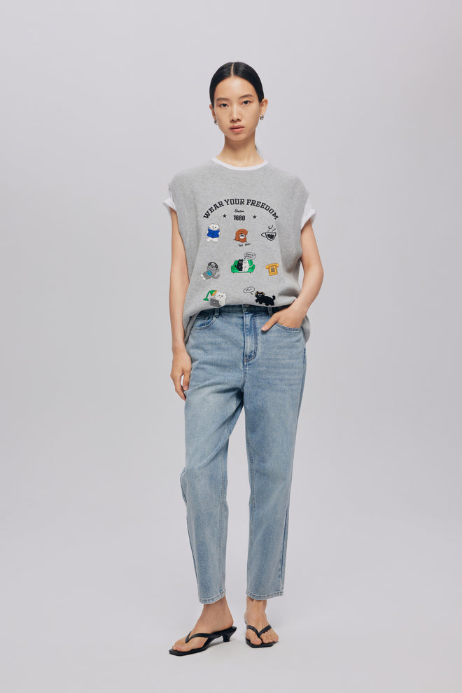 Versatile denim jeans