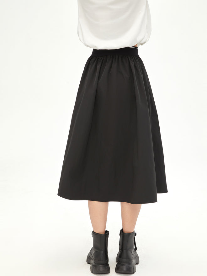 Cool Feeling Pleated Umbrella Skirt