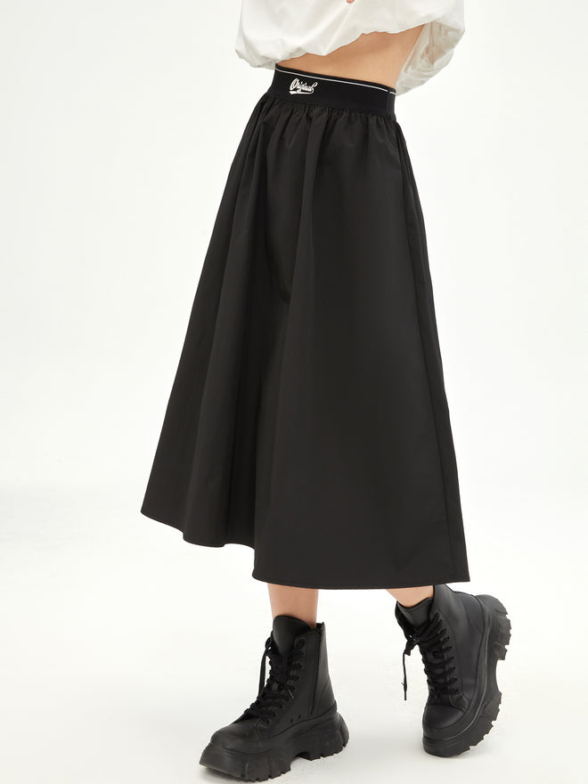 Cool Feeling Pleated Umbrella Skirt