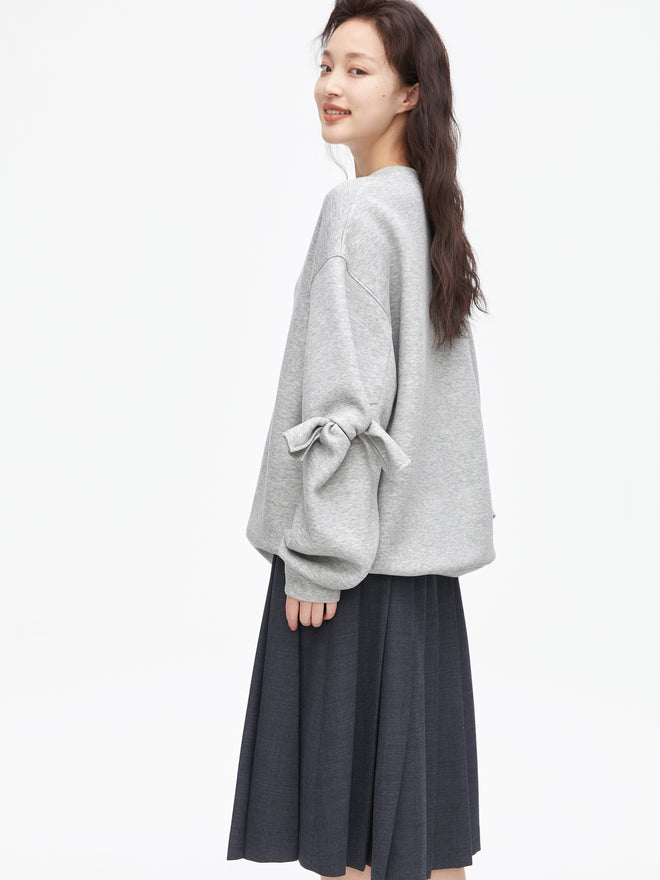 Sweat-shirt avec nœud papillon