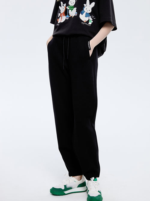 Pantalon de survêtement décontracté en sergé