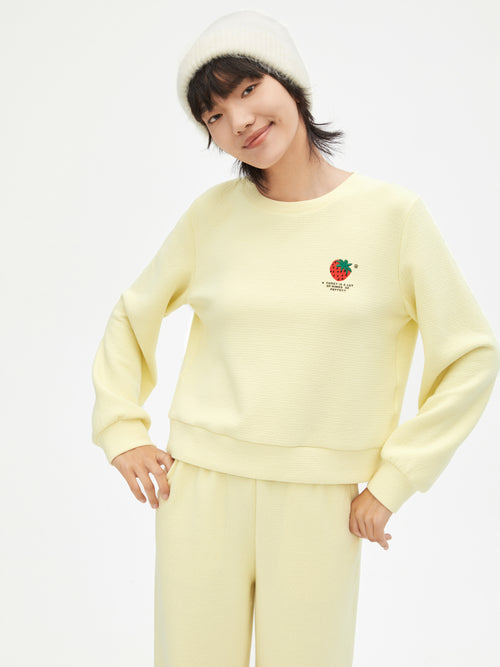 Sweat-shirt de costume jaune fromage