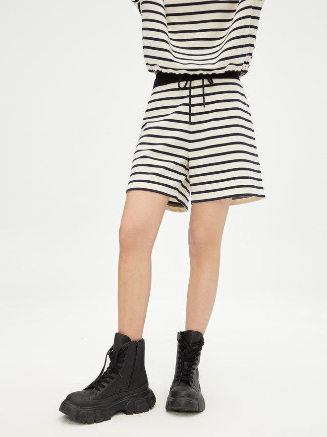 Short polo rayé universitaire