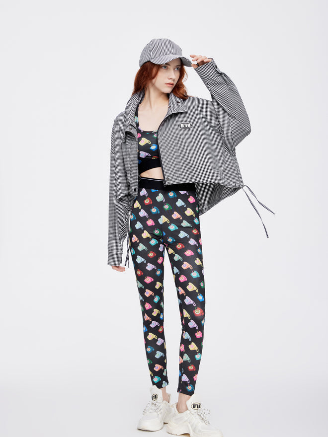 Gilet imprimé téléphone