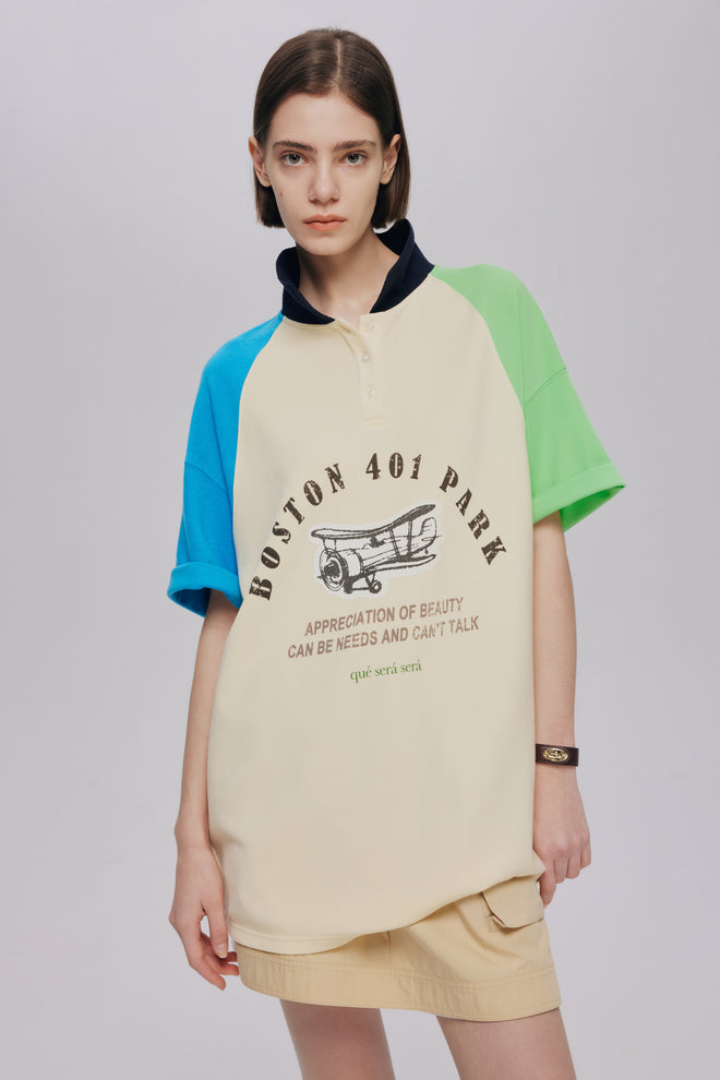 School Colour Block T-shirt