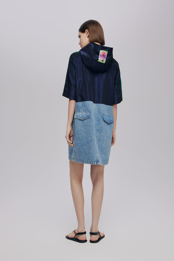 Patchwork Denim Dress