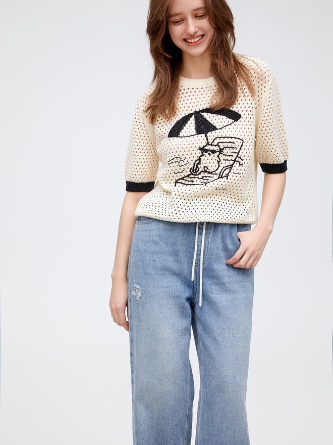 U-CAT Mesh Cotton Shirt