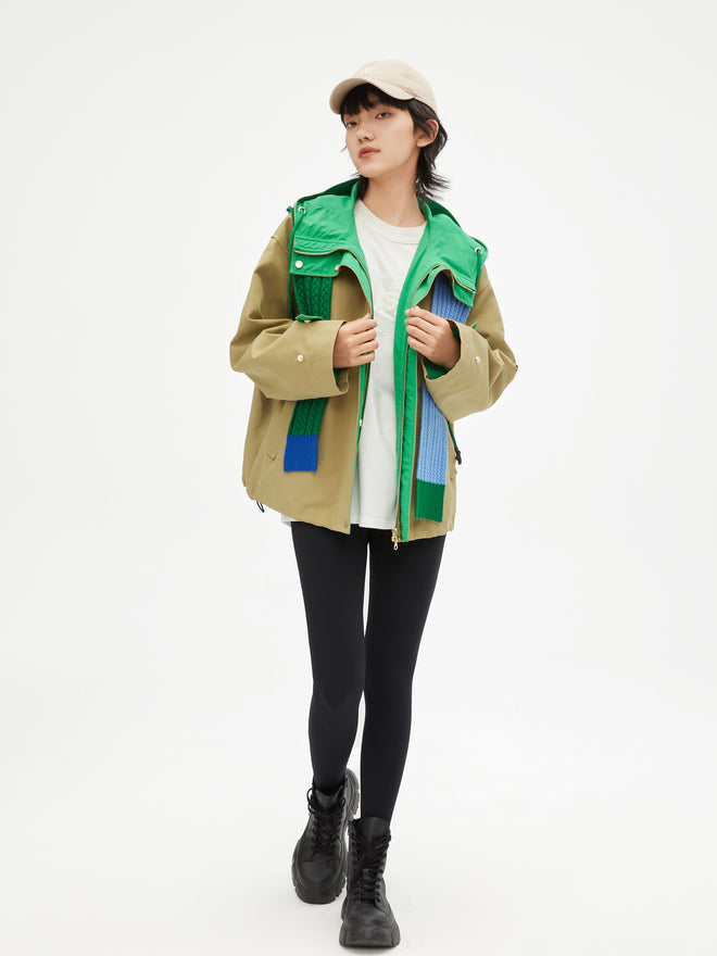 Coupe-vent patchwork