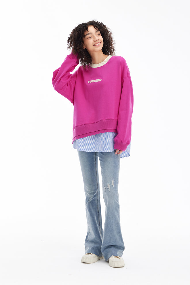 Sweat-shirt irrégulier