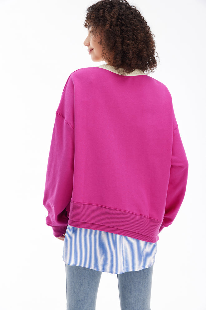 Sweat-shirt irrégulier