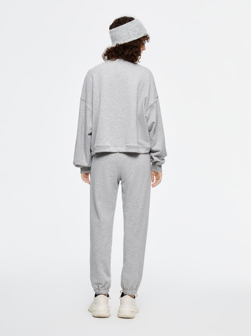 フローラルグレードローストリングショートスウェットシャツ