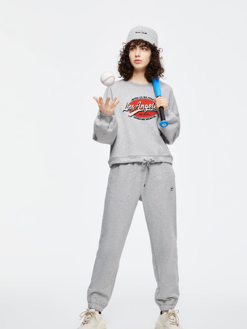 フローラルグレードローストリングショートスウェットシャツ