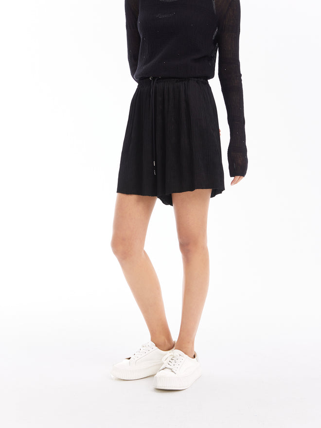 Short froissé en acétate de cuivre