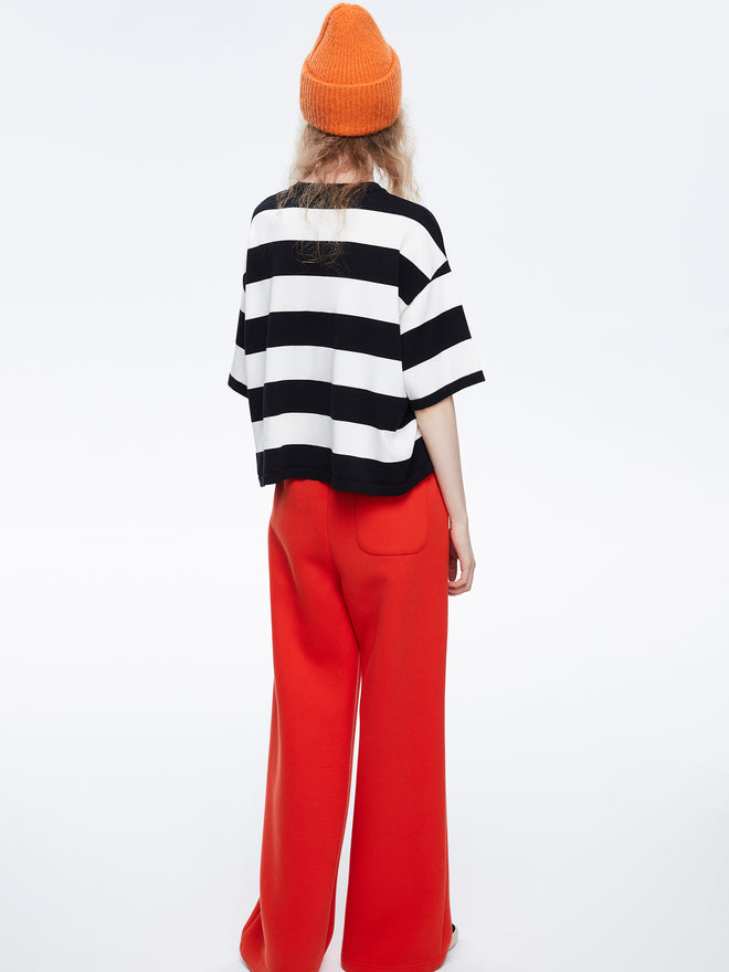 Striped Wide Knit Tee