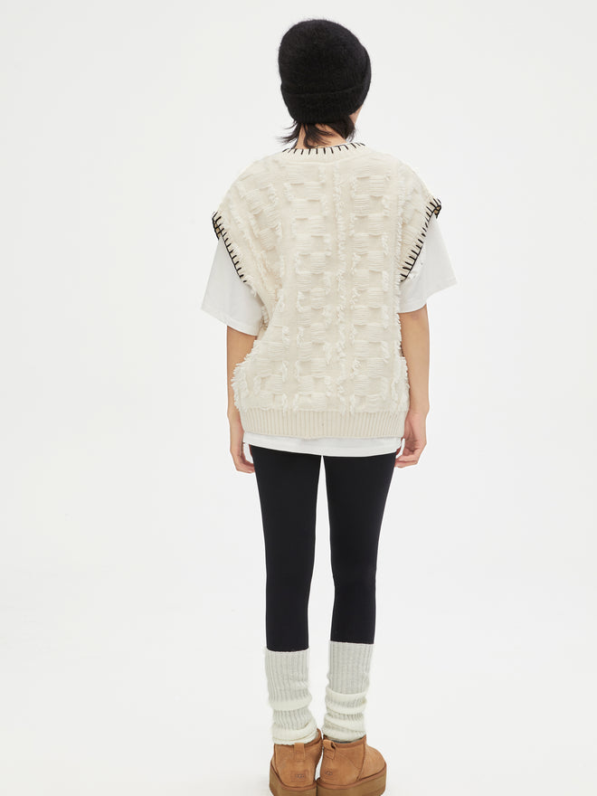 Cardigan pull ligne flottante