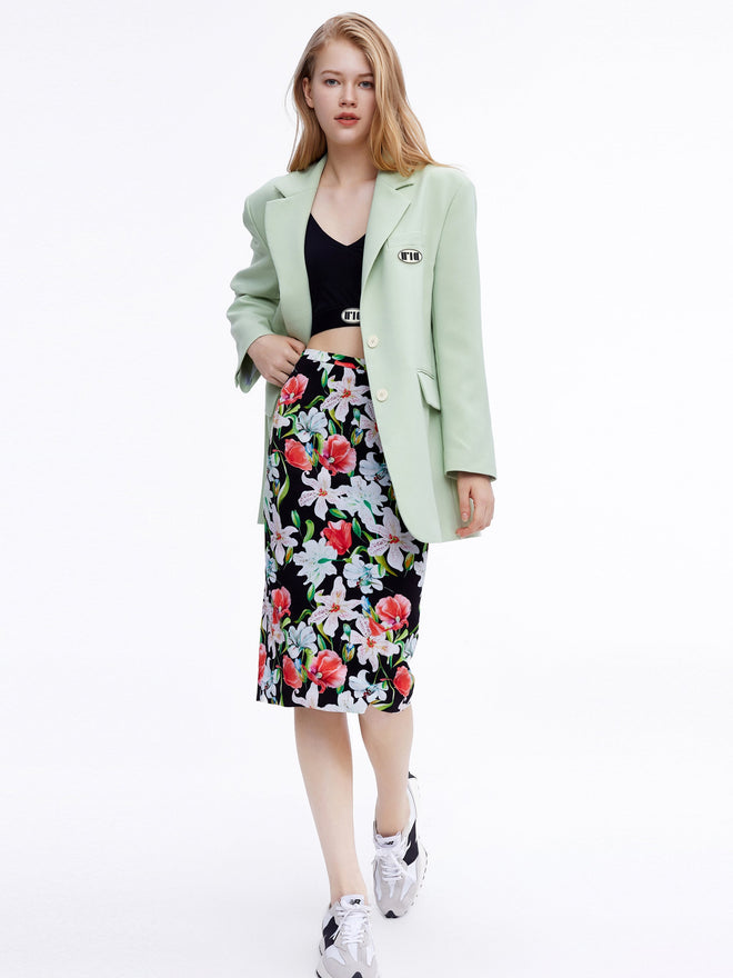 Lustrous Lily Half Skirt-Sample