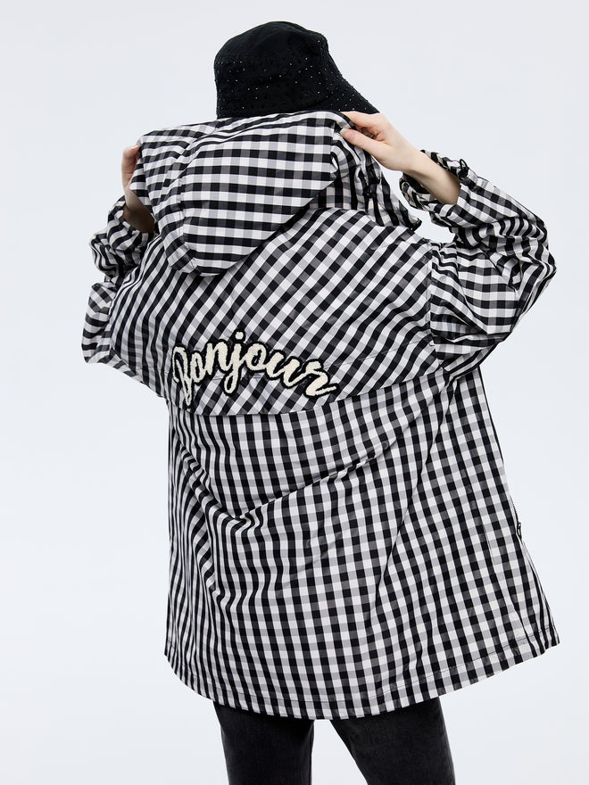 Classic Black And White Check Jacket