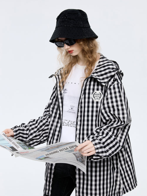 Classic Black And White Check Jacket