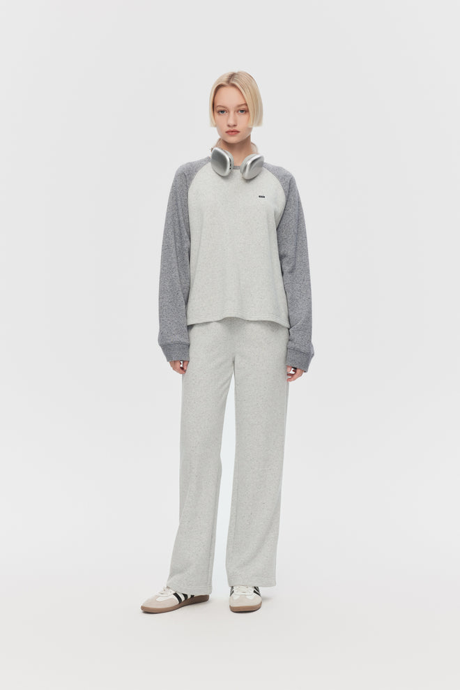 Dark Mist Gray Set-Sweatshirt