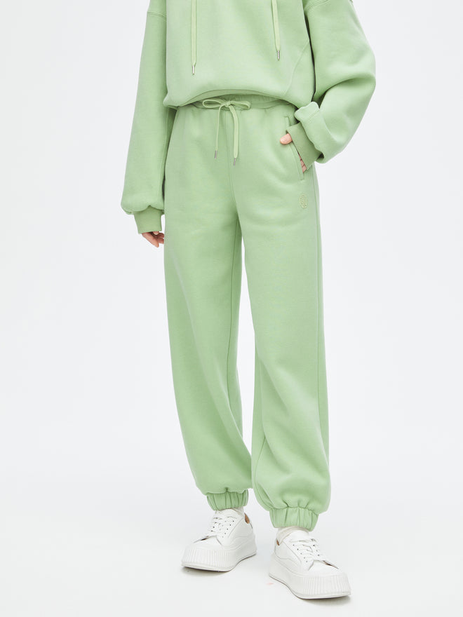 Fresh Green Drawstring Sweatpants