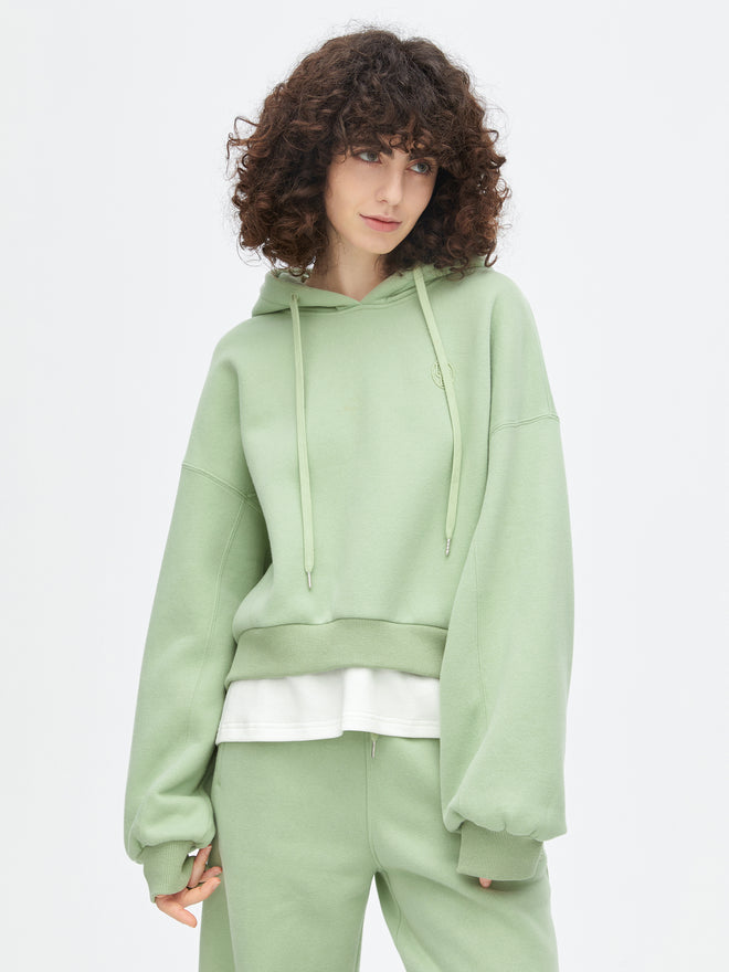 Fresh Green Hooded Sweatshirt