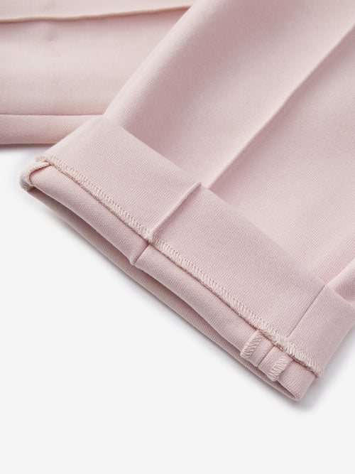 Pantalon décontracté rose crème
