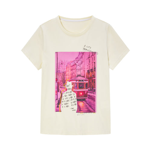 Prague Cream Tee
