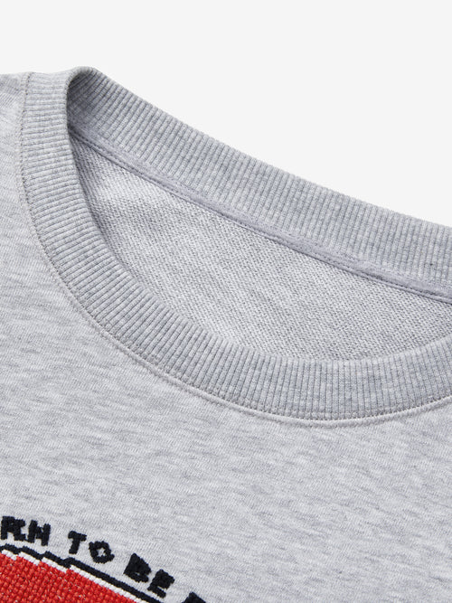 フローラルグレードローストリングショートスウェットシャツ