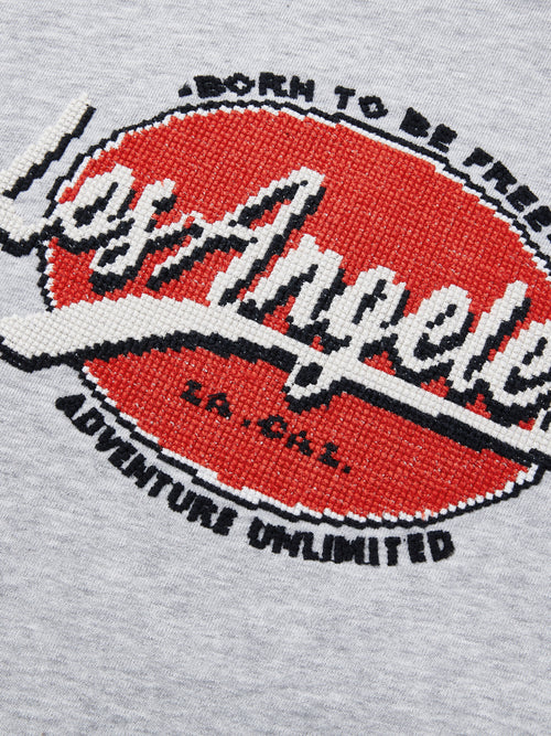 フローラルグレードローストリングショートスウェットシャツ