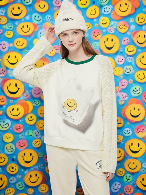 Sweat-shirt Smiley Doodle