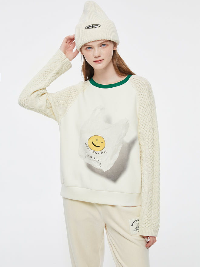 Sweat-shirt Smiley Doodle