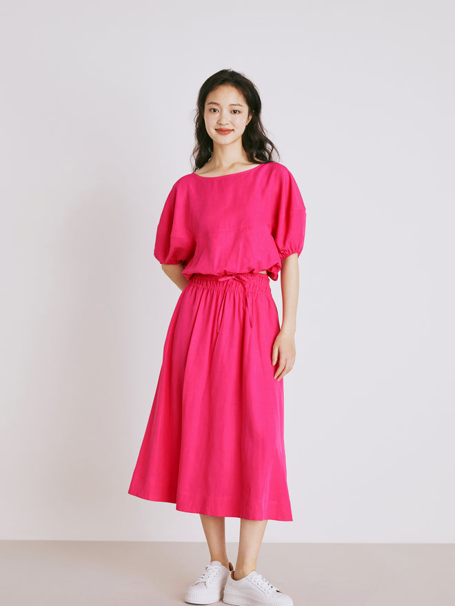 Tencel Linen Puff Top